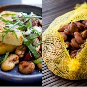 POLENTA w/MUSHROOMS, FAVAS & TOMS