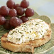 Fresh Ricotta Bruschetta with Lemon, Black Pepper & Mint