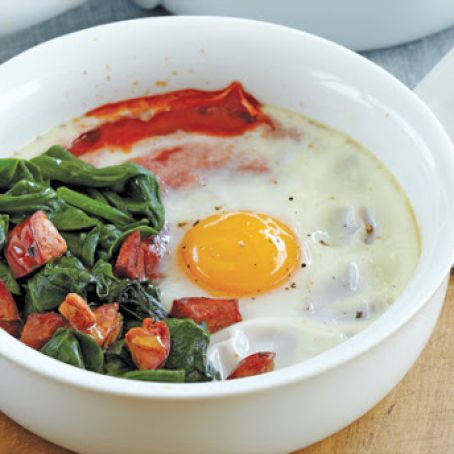 Tomato and Chorizo Baked Eggs