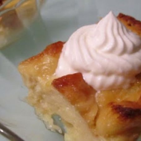 Slow cooker tres leches challah bread pudding