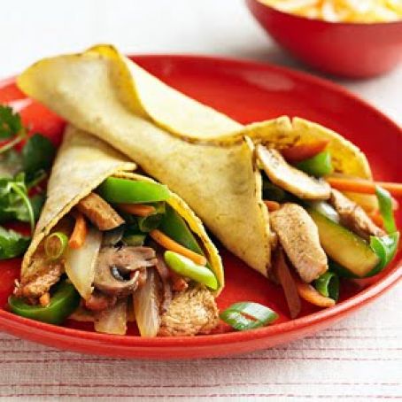 Turkey (Chicken) Veggie Fajitas