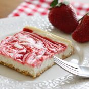 Strawberry Swirl Cheesecake