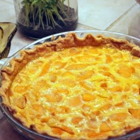 FRESH PEACH AND CUSTARD PIE