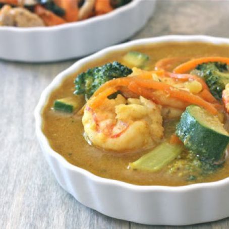 Prawn Pumpkin Yellow Curry