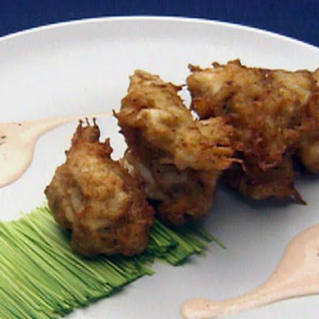 Crab Fritters with Curry Sauce