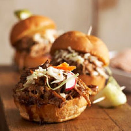 Balsamic Honey Pulled Pork Sliders