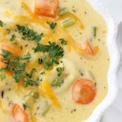 Tortellini Cheddar Cheese Soup