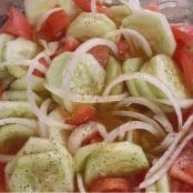 Cucumber, Onion and Tomato Salad