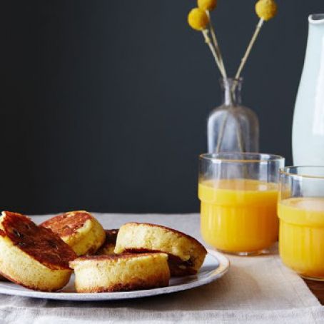 Puffy and Fluffy Ricotta Pancakes with Orange and Fig