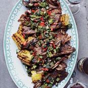 Kalbi Ribs and Grilled Corn with Kalbi Butter