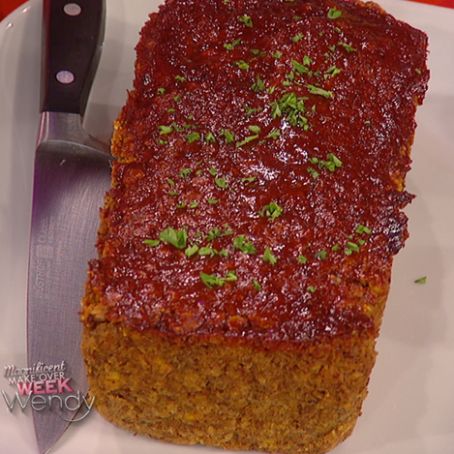 Spicy Barbecue Lentil Meatloaf