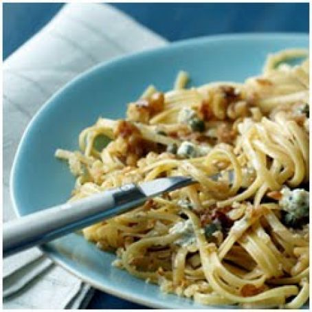 Pasta with Walnuts, Gorgonzola and Ciabatta Crumbs