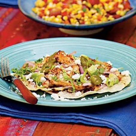Grilled Chicken Tostadas