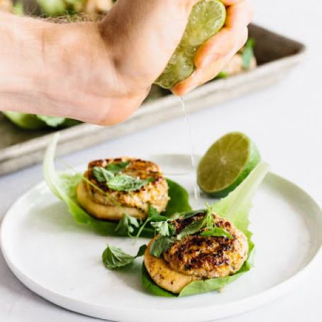 Mini Thai Pork Pitas