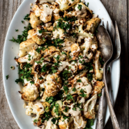 Spiced Cauliflower with Tahini