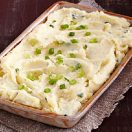 Cheesy Herb & Garlic Make-Ahead Mashed Potatoes