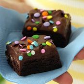 Candy-Sprinkled Frosted Brownies