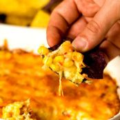 Hot Corn, Pepper and Cheese Dip