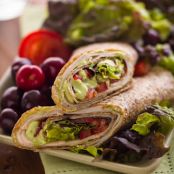 Turkey Tortilla Wrap with Avocado Cream
