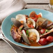 Beer-Braised Ribs with Clams
