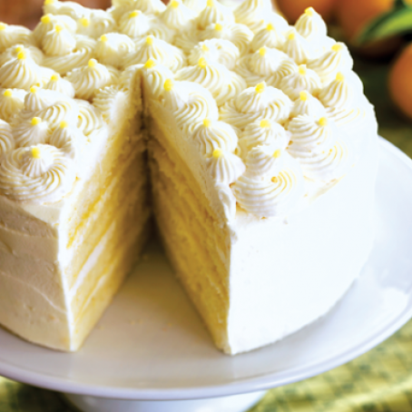 Lemon Mascarpone Layer Cake