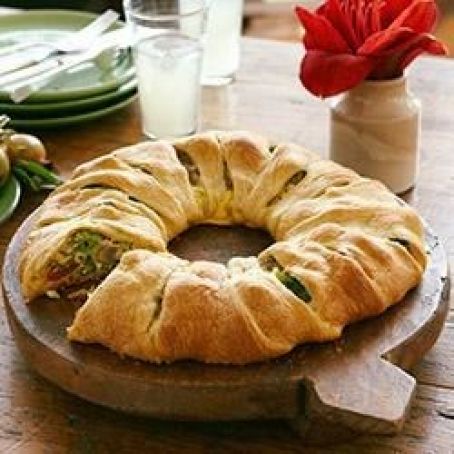 Easy Baked Cheese and Vegetable Twist