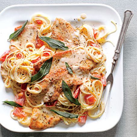 TURKEY CUTLETS WITH TOMATO CREAM SAUCE