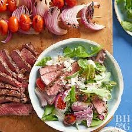 Grilled Steak Salad with Horseradish Dressing