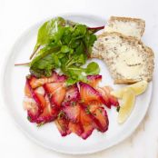 cured beetroot gravadlax salmon