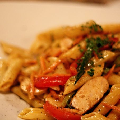 Maple Curry Chicken Penne - Debbie's 