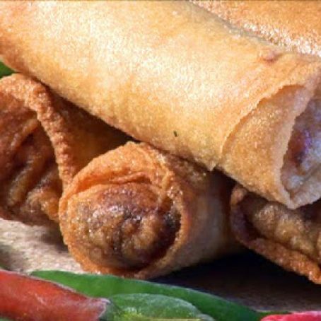 Double-Fried Shrimp-Stuffed Spring Rolls