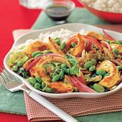 Chicken-Edamame Stir-Fry