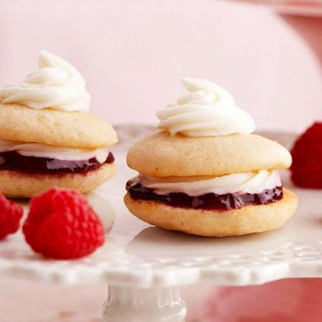 Mini Raspberry and White Chocolate Whoopie Pies