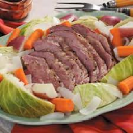 Corned Beef & Cabbage (Slow Cooker)