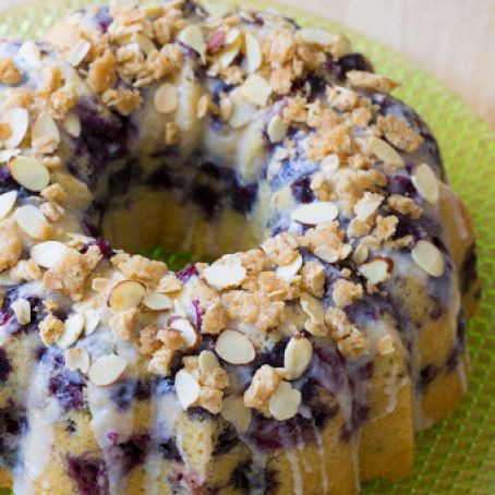 Blue Muffin Bundt Cake