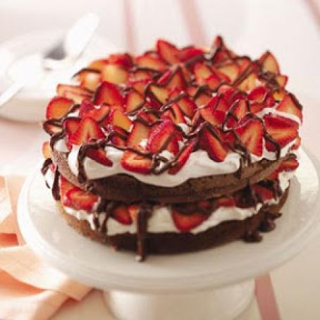Chocolate Strawberry Torte Recipe
