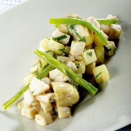Chicken Breast with Green Beans, Pineapple and Mustard