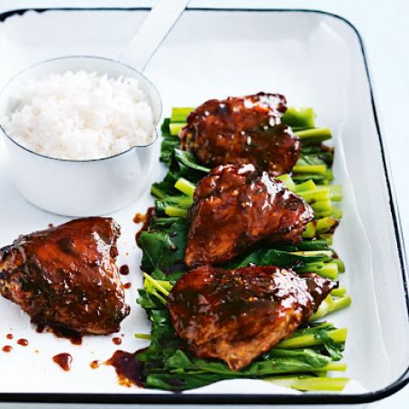 Chicken - One Pan Sticky Thai Chicken