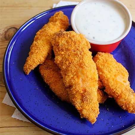 Spicy Cheez-It Chicken Fingers