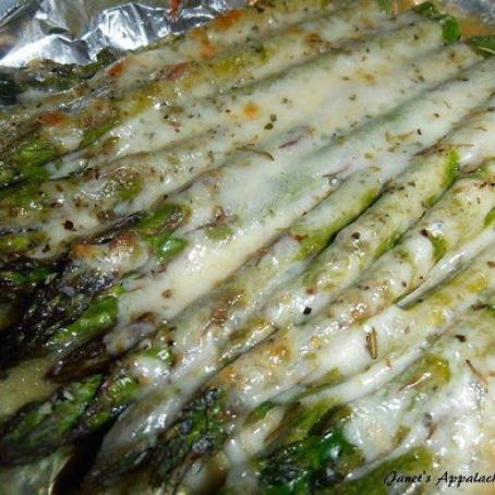 Cheesy Baked Asparagus