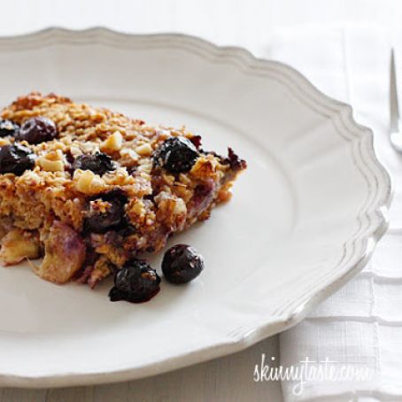 Blueberry Banana Baked Oatmeal
