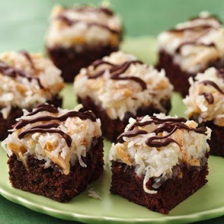 Almond Macaroon Brownie Bars