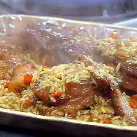 Emeril's Oven-Braised Osso Buco with Orzo Risotto