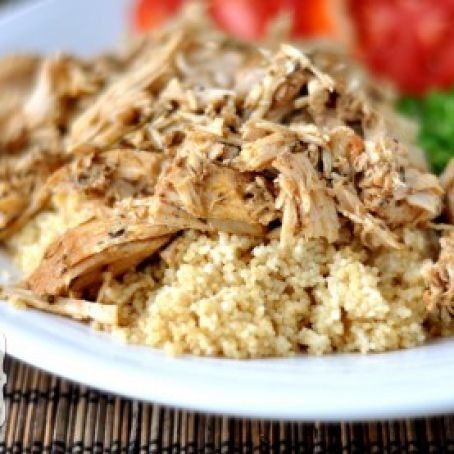 Mediterranean Pork with Couscous {Slow Cooker}