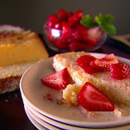 Ricotta Orange Pound Cake with Strawberries