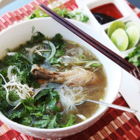 30-Minute Pressure Cooker Pho Ga (Vietnamese Chicken Noodle Soup)