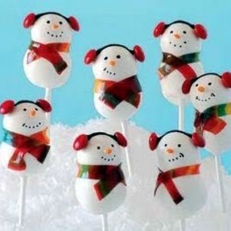 Snowman Cake Pops