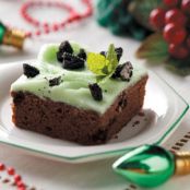 Mint Cookies 'n' Cream Brownies