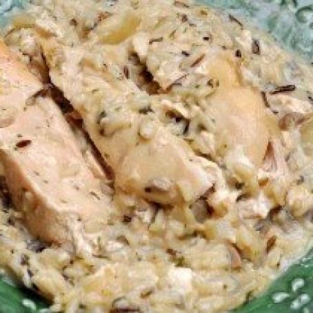 Slow Cooker Chicken and Wild Rice