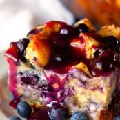 Overnight Blueberry French Toast Casserole